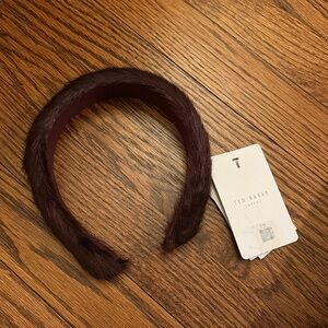 Ted Baker Deep Purple Faux Fur Headband (Never Worn)